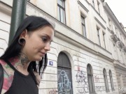 GERMAN SCOUT - TALL TATTOO TEEN SHARLOTTE I PICKUP AND RAW FUCK I REAL STREET CASTING 4/16