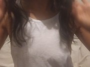 Strip for my boss ends up in shaking orgasm. 手淫 1/16