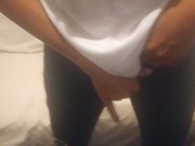 Strip for my boss ends up in shaking orgasm. 手淫 7/16