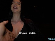 Public Agent Stunning long haired babe fucked in sexy black lingerie 2/16