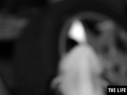 Her big natural tits jiggle as she fingerbangs her hairy pussy 13/16