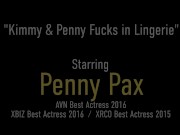 Spicy Ginger Lesbian Penny Pax Tongue Fucks Dirty Blonde Kimmy Granger! 1/16