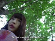 Sexy and cute salesgirl from Japan shows us her pussy to be finger fucked and played with uncensored 9/16