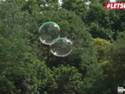 HORNYHOSTEL - Big Tits Ebony Latina Tina Fire Caught Panty Sniffing Roommate 1/16