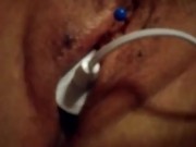 Tightening my kegels with tens unit  7/16