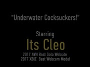 Mermaids Annie Knight And Its Cleo Submerge In Pool For BJ! 1/16