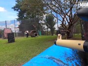 MAMACITAZ - Redhead Latina Miranda Banks Rewarded With Cock After Paintball Match 2/16