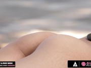 ALLGIRLMASSAGE Blindfolded Babe Gets Fucked By Stepmom Ariella Ferrera And Her Masseuse 6/16