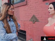 Busty Tattooed Payton Preslee Gets Doggy-Fucled Hard With Strapon To Get A Rent 1/16