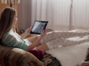 WOWGIRLS Gorgeous girl Anjelica playing with her pussy and her ass hole 2/16