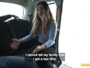 Fake Taxi Horny Asian Customer Gets Out And has A pee on The public highway 8/16