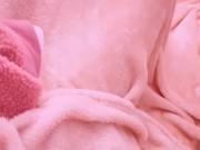 Pov : It's cold and a girl masturbates to be warm satisfyer under the sheets cute teen orgasm 1/16