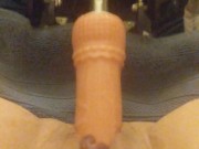 Post op trans girl fucking machine pussy fuck 9/16