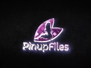 September Carrino shows her curve in red sexy corset 1/16