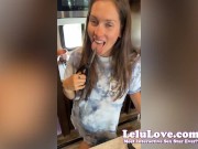 Why THIS RV site was my favorite yet, behind the scenes of my random squirting, chewing gum & blowing bubbles JOI - Lelu Love 10/16