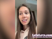 Why THIS RV site was my favorite yet, behind the scenes of my random squirting, chewing gum & blowing bubbles JOI - Lelu Love 2/16