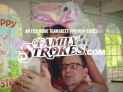 Family Strokes - Tattoed Dude Fuck His Tiny Slutty Stepsister While She Is Stuck 10/16