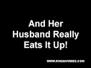 Hot wife sex with big cock lover and creampie eating from sissy husband in chastity and sph findom face sitting ass worship 15/16