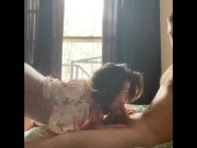 PAWG wakes me up to riding my cock  4/16