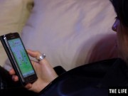 Cute model in leather masturbates wildly with her favorite dildo 2/16