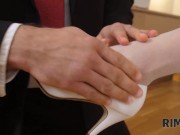 RIM4K. Cutie makes morning special by giving groom rimjob and not only 4/16