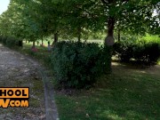 Teen sluts Tiffany Tatum, Mona Blue and Marilyn Sugar in foursome 5/16