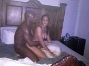 Hot sex from ebony couple.  7/16