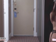 I Let My Girlfriend Gets Fuck by Delivery Guy while I Hide and Masturbate 15/16