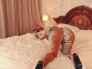 Beautiful hot blonde MILF doing selfies in spandex catsuit - FemDom ignoring video Arya Grander 16/16