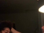 Getting interrupted by brothers girlfriend while riding the dick 7/16