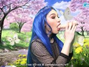 Hot Sexy Teen Plays With Sybian While Face-fucking Multiple Floating Toys