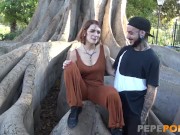 This teen has no limits! Parading her naked body around the streets of Seville 9/16