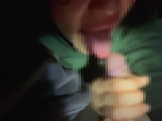 可愛い女子大生が全裸で露出散歩！ 紅葉の名所で野外フェラチオ♡RYO＆YUU♡素人カップル/年の差/10代/美少女/スマホ撮影/口内射精/スタイル抜群/美乳/スリム/English subtitle 15/16