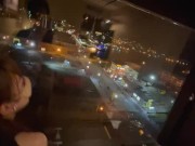 夜景デートでテンション高めの可愛い女子大生と生ハメ中出しSEX♡RYO＆YUU♡素人カップル/歳の差/10代/美少女/スタイル抜群/野外露出/個人撮影/English subtitles   10/16