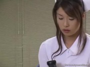 Naughty Hot Nurse do a self masturbation with her sex toys. 4/16