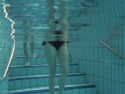 Horny Russians swimming naked and touching bodies 1/16