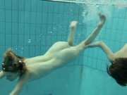Horny Russians swimming naked and touching bodies 13/16