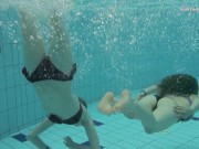 Horny Russians swimming naked and touching bodies 3/16