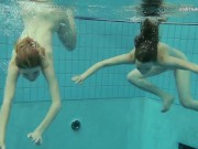 Horny Russians swimming naked and touching bodies 8/16