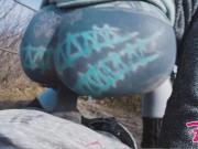 Tattoo Couple Get Catched While Having Sex On A Ruine - Pov, Split Tounge Bj, Punk, Goth 1/16