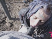 Tattoo Couple Get Catched While Having Sex On A Ruine - Pov, Split Tounge Bj, Punk, Goth 10/16