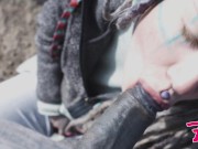 Tattoo Couple Get Catched While Having Sex On A Ruine - Pov, Split Tounge Bj, Punk, Goth 2/16