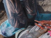 Tattoo Couple Get Catched While Having Sex On A Ruine - Pov, Split Tounge Bj, Punk, Goth 3/16