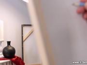 X-Sensual - Rebeca Fox - Vivian Grace - Threesome art and fuck lesson 1/16