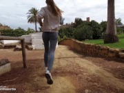 EXTREMELY PUBLIC BLOWJOB- I gave a Guy in the Park a sloppy Head so he Cum within 5 Minutes 1/16