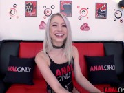 ANAL ONLY Tiny blonde spinner Scarlett Hampton wants her ass pounded deep! 3/16