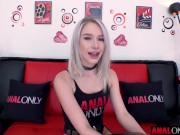 ANAL ONLY Tiny blonde spinner Scarlett Hampton wants her ass pounded deep! 4/16