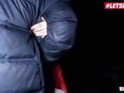 BUMSBUS - Petite German Girl Lullu Gun Offers Her Mouth And Pussy During Christmas - LETSDOEIT 8/16