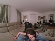 Couch Sex with Tattooed Brunette in VR 6/16