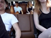 First Time Car Sex! Big Titty Teen Takes Dick In A Jeep! 2/16